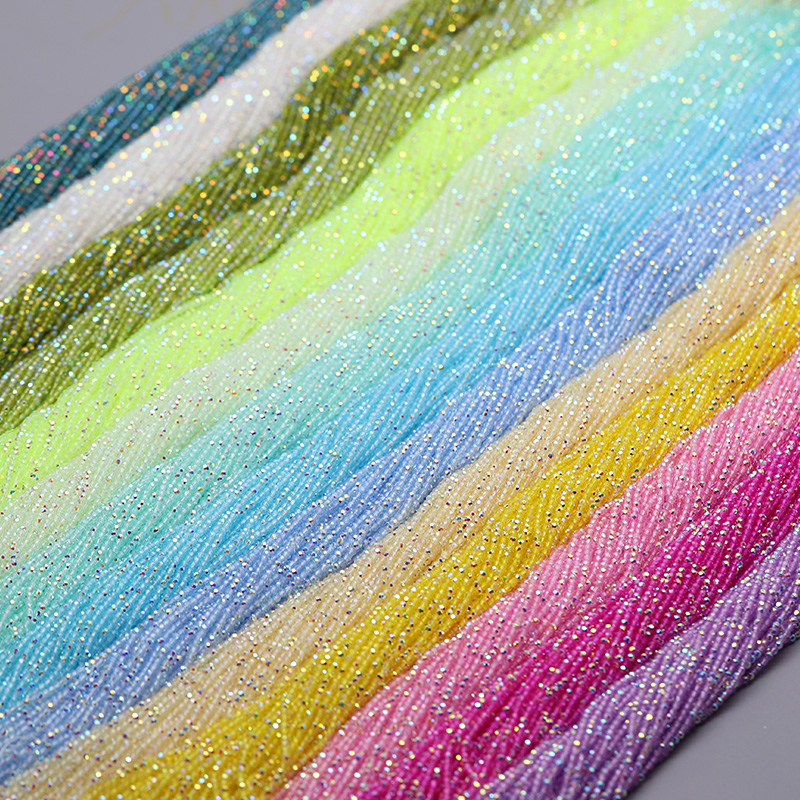 Glass Seed Beads 2Mm Jewelry Making - Perles de verre cristal colorées de