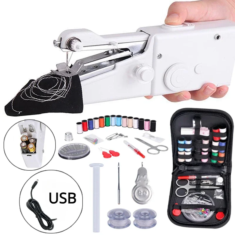 Mini Electric Sewing Machine Handheld - Machine à coudre portative manuelle, Machine