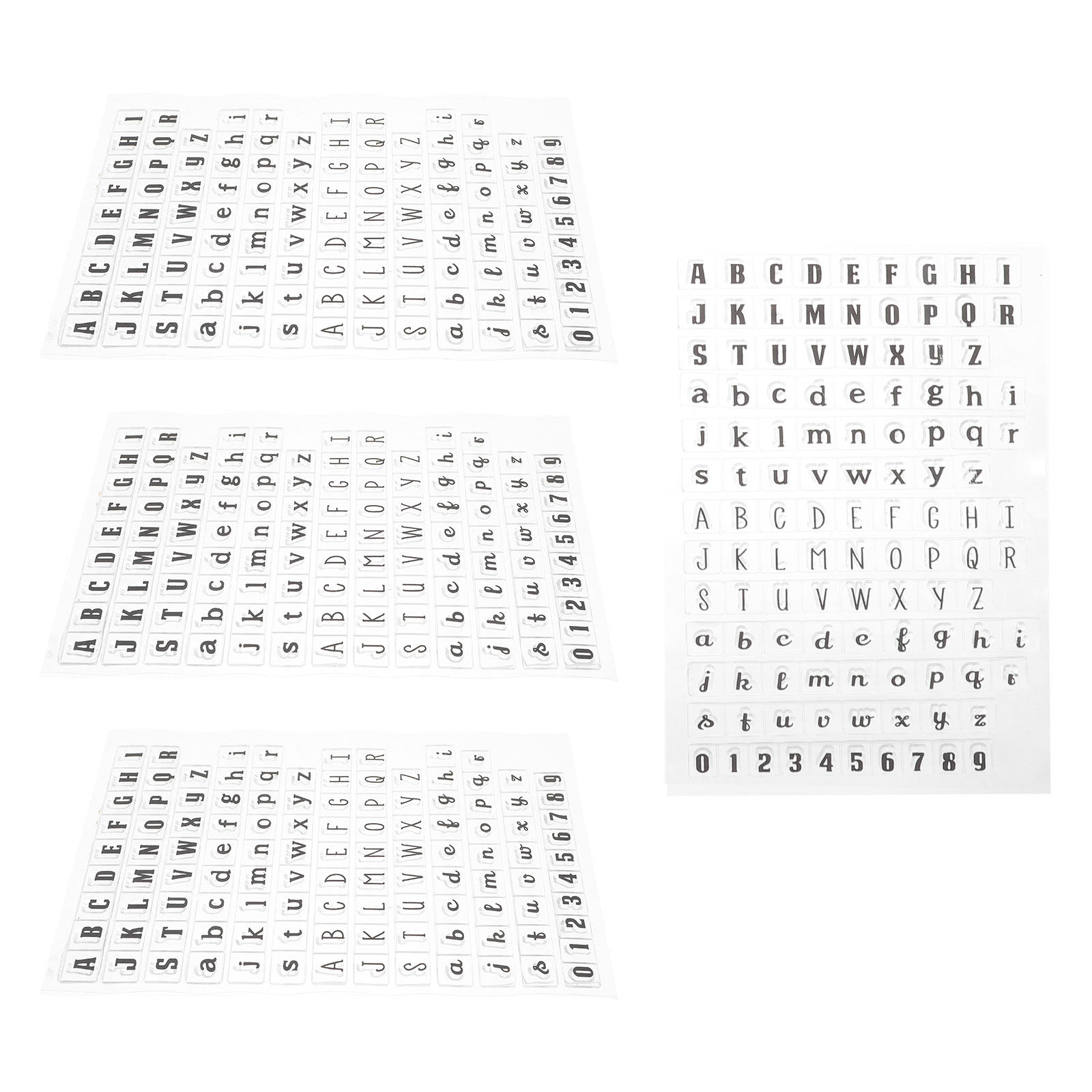 Ensemble de 4 tampons transpar - Clear Silicone Stamps For Card Making avis et prix