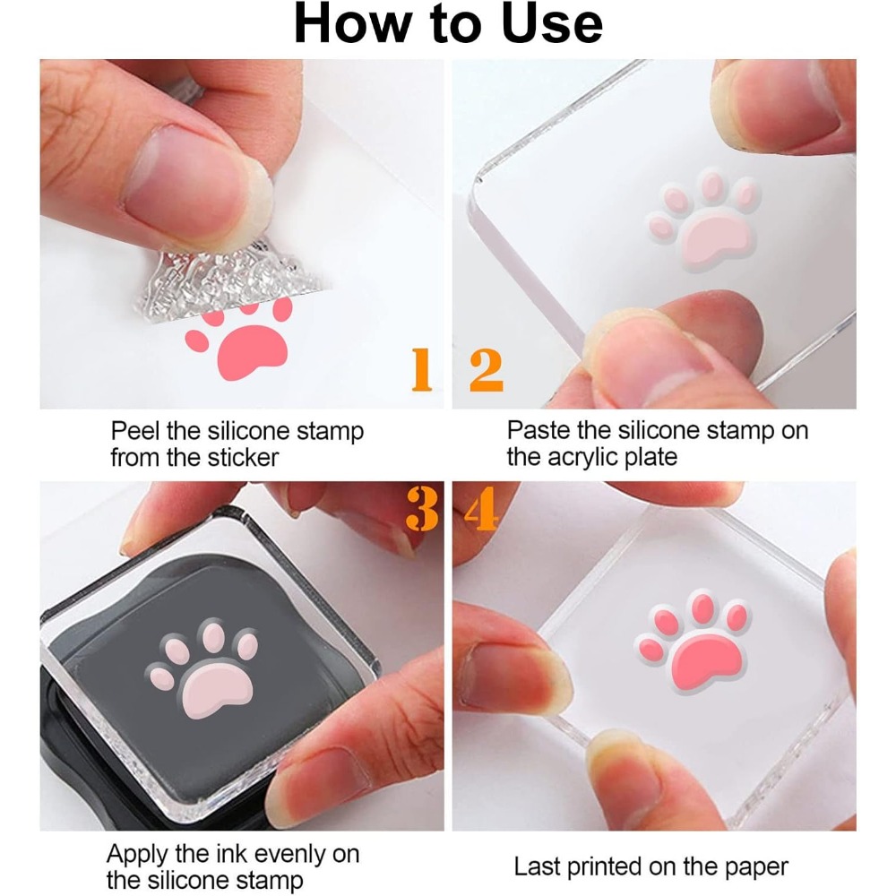 Timbres transparents en silico - Clear Silicone Stamps For Card Making avis et prix